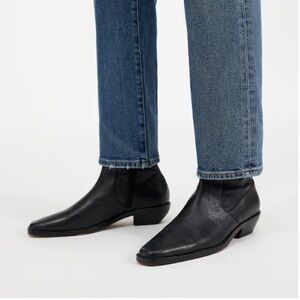 Madewell Sleek Black Leather Idris Boot